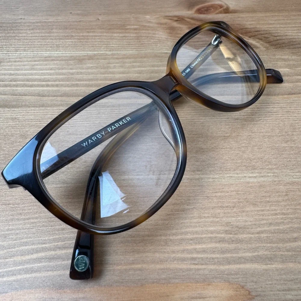 Warby Parker Laurel 225 52-17-140 Tortoise Cat Eye Glasses Frames with Case